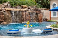 Lucas Lagoons Sun Shelf with Loungers and Grotto Lucas Lagoons Sun Shelf with Loungers and Grotto