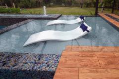 Lucas Lagoons Modern Sun Shelf with Loungers Lucas Lagoons Modern Sun Shelf with Loungers