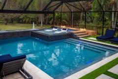 Lucas Lagoons Modern Sun Shelf with Loungers Lucas Lagoons Modern Sun Shelf with Loungers