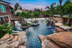 On top of the massive grotto looking down On top of the massive grotto looking down