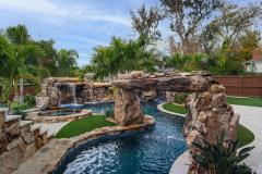 Signature Series Insane Pool with massive grotto and rain curtain Signature Series Insane Pool with massive grotto and rain curtain