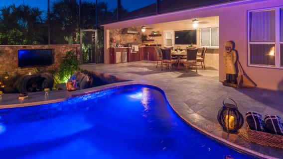 Lazy River Lucas Lagoons Custom pool on Pine Island