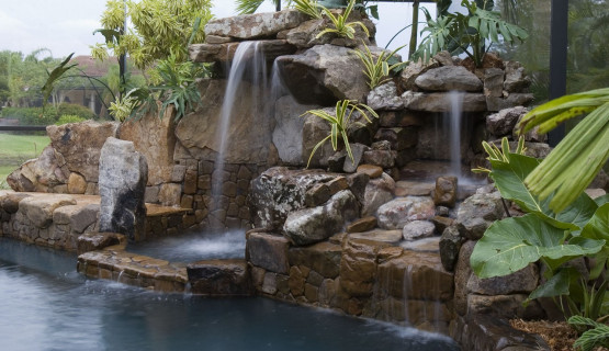 Waterfall and grotto