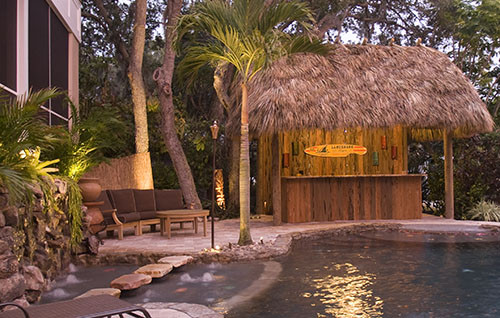 Natural Stone Grotto Waterfall