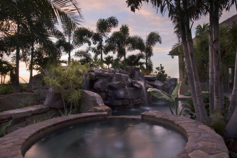Spa view of the natural lagoon