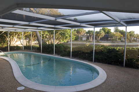 Pool Remodel with Stone Grotto Waterfall and Stone Spa before-pool-remodel