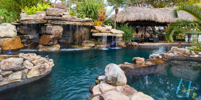 natural-rock-waterfall-pool-siesta-key-spa-grotto-tiki-hut