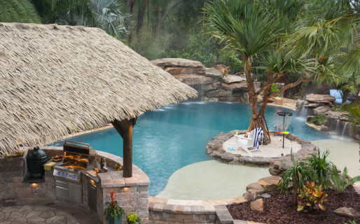 Picture of Tiki Hut Custom Built Pools