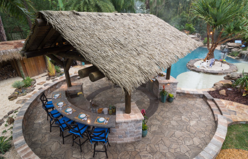 Picture of Tiki Hut Custom Built Pools