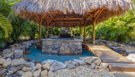 Picture of Tiki Hut Custom Built Pools