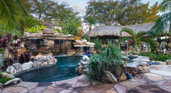 Picture of Tiki Hut Custom Built Pools