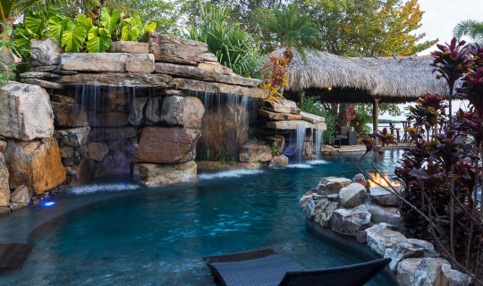 Picture of Tiki Hut Custom Built Pools