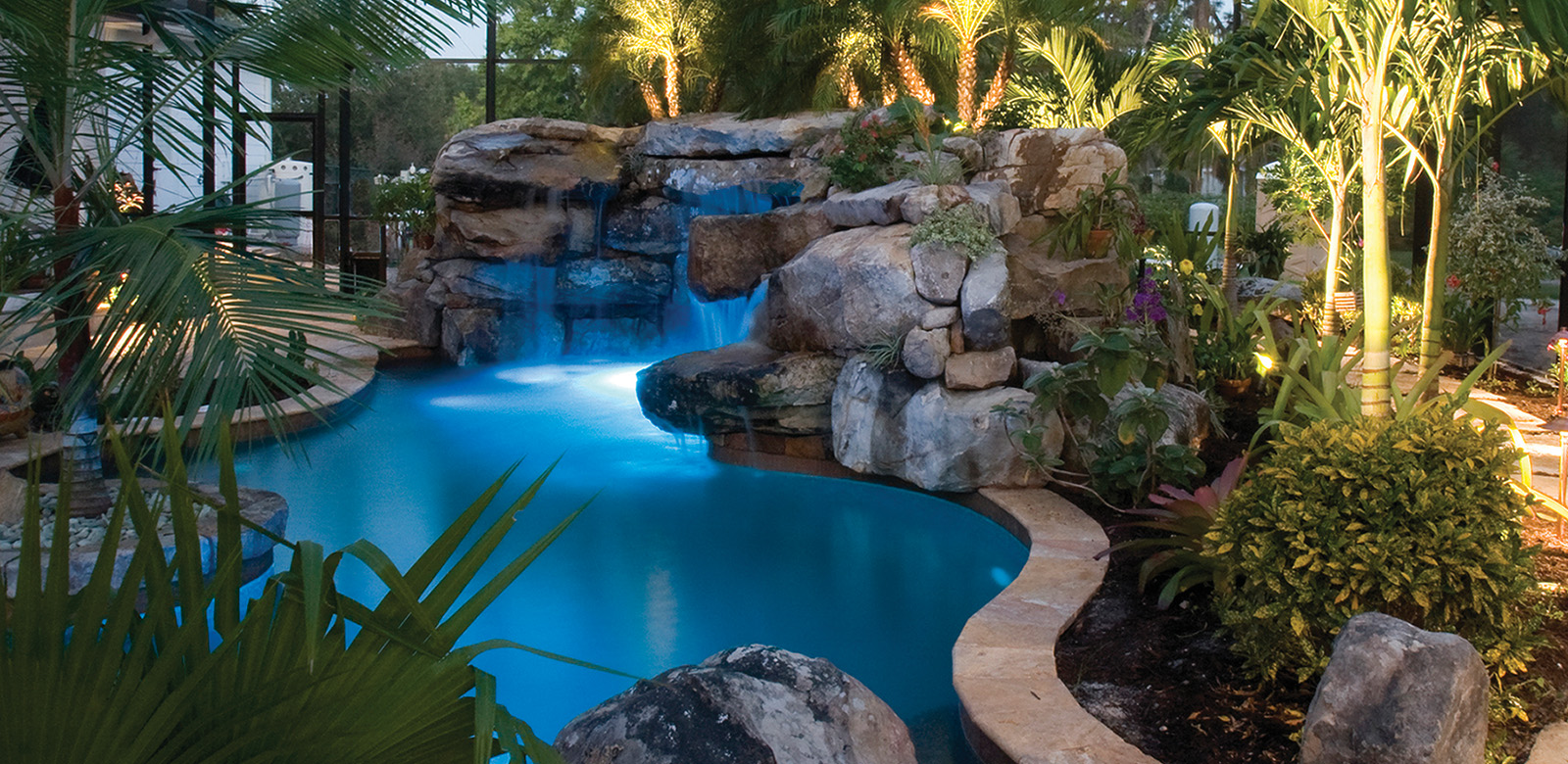 Lucas Lagoon Natural Lagoon Pool With Spa Outdoor Kitchen