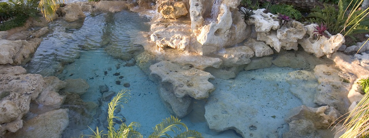Image of Natural Limestone Blue Lagoon