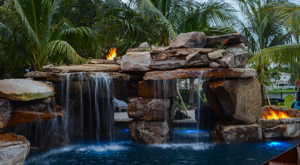 Luxury Pool with waterfalls