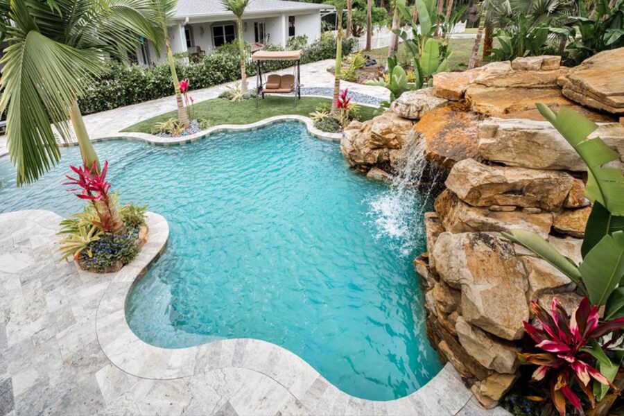 Small Tropical Pool with Large Grotto