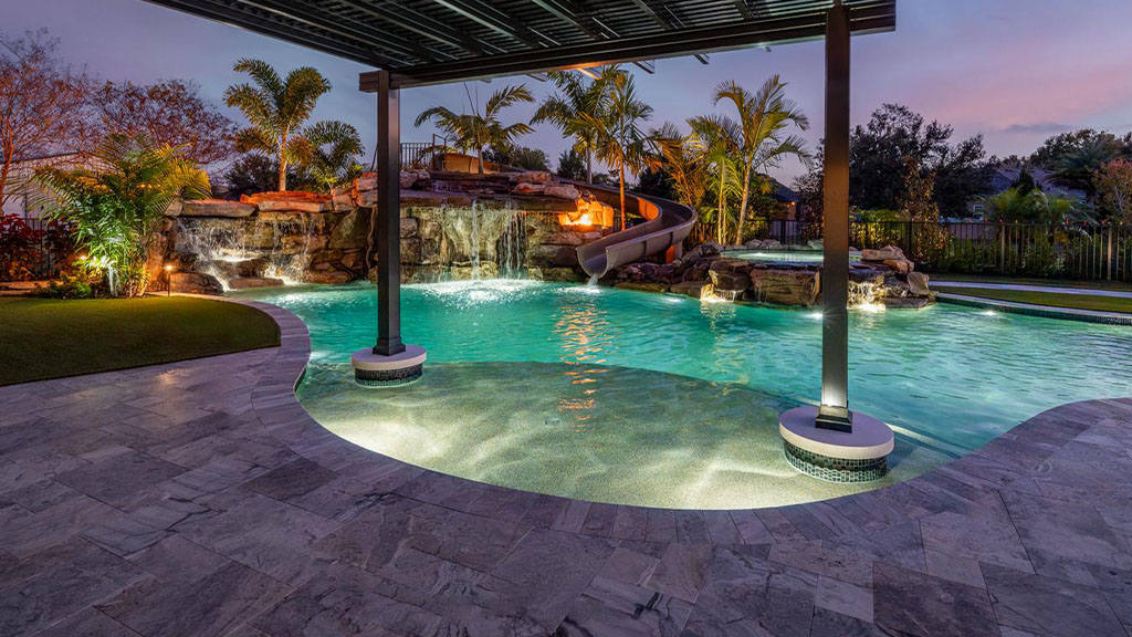 Backyard Resort in Land O' Lakes, Florida Image of Land O Lakes Pool Builder Land O' Lakes Pool Builder